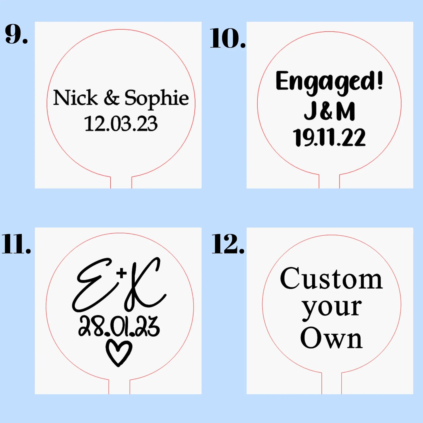 Bride & Groom Drink Stirrers – Elegant Custom Cocktail Accessories for Weddings Evermore Gifts & Favours