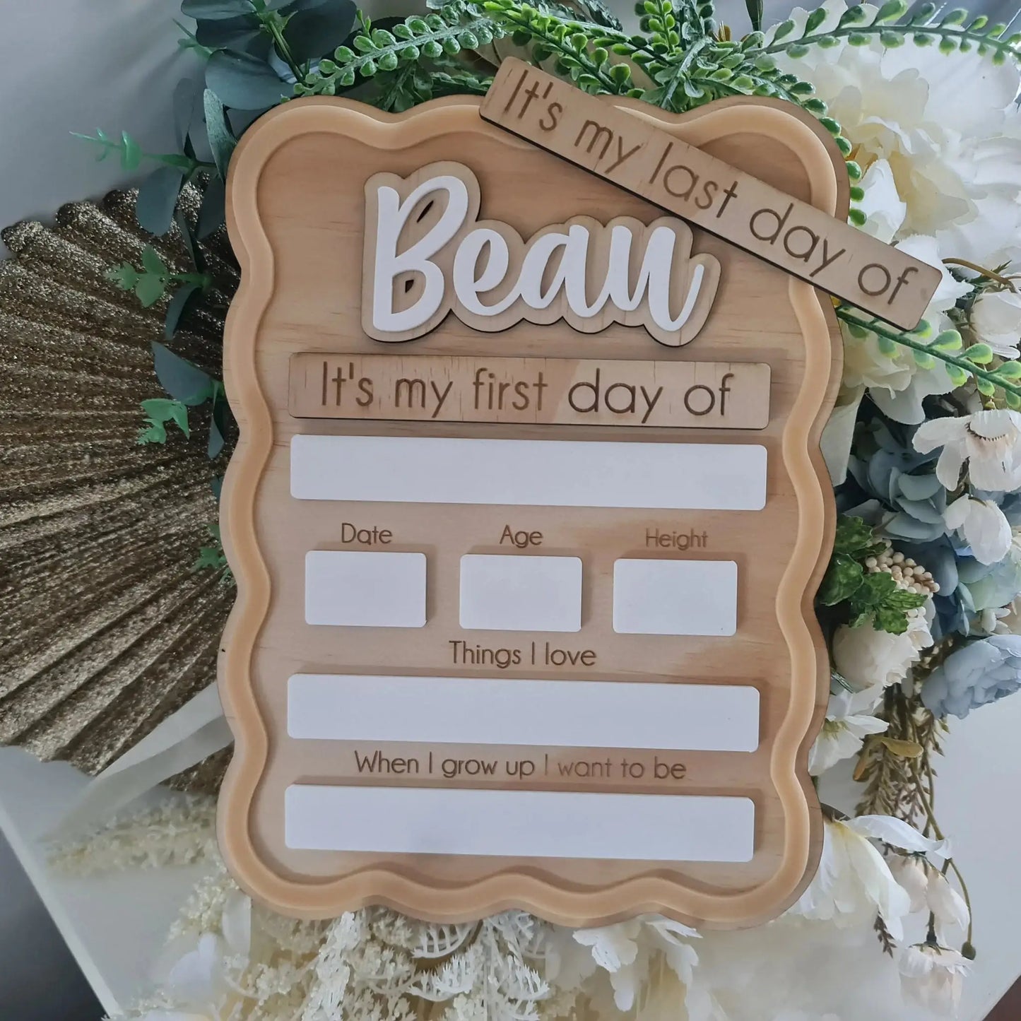 Custom School Milestone Board – Back to School Photo Prop Evermore Gifts & Favours