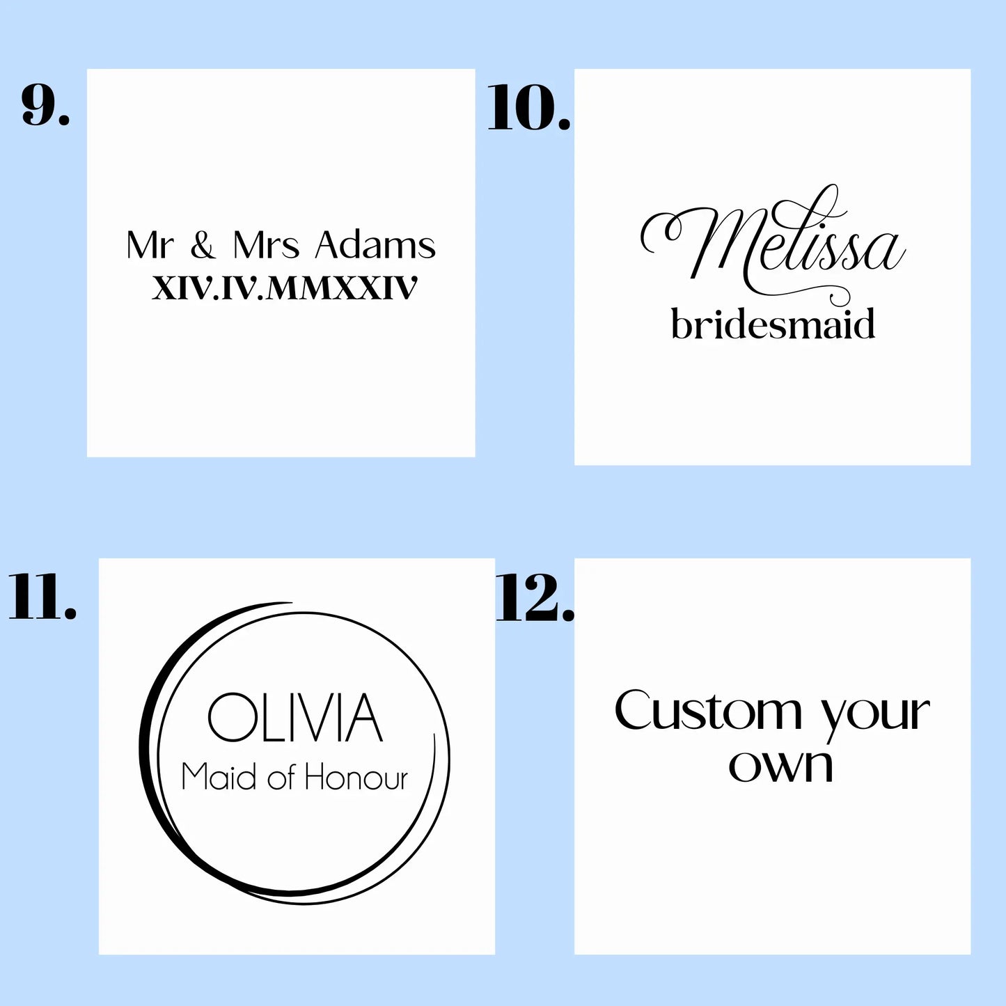 Custom Etched White Wine Glass – 250ml Personalised Gift Evermore Gifts & Favours