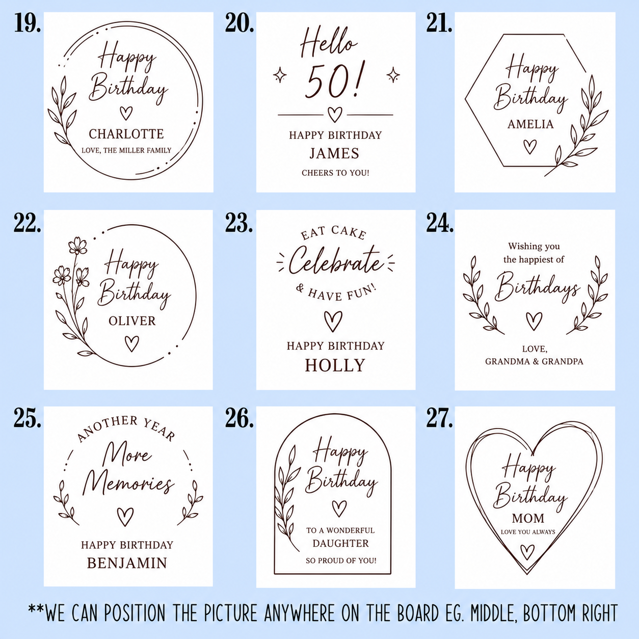 Birthday Serving Board Gift Personalised | Engraved Cheeseboard