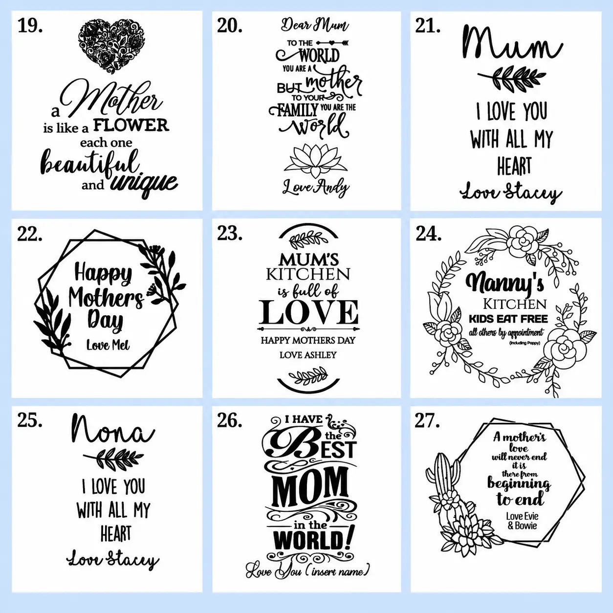 Custom Recipe Serving Board – Laser Engraved Family Keepsake