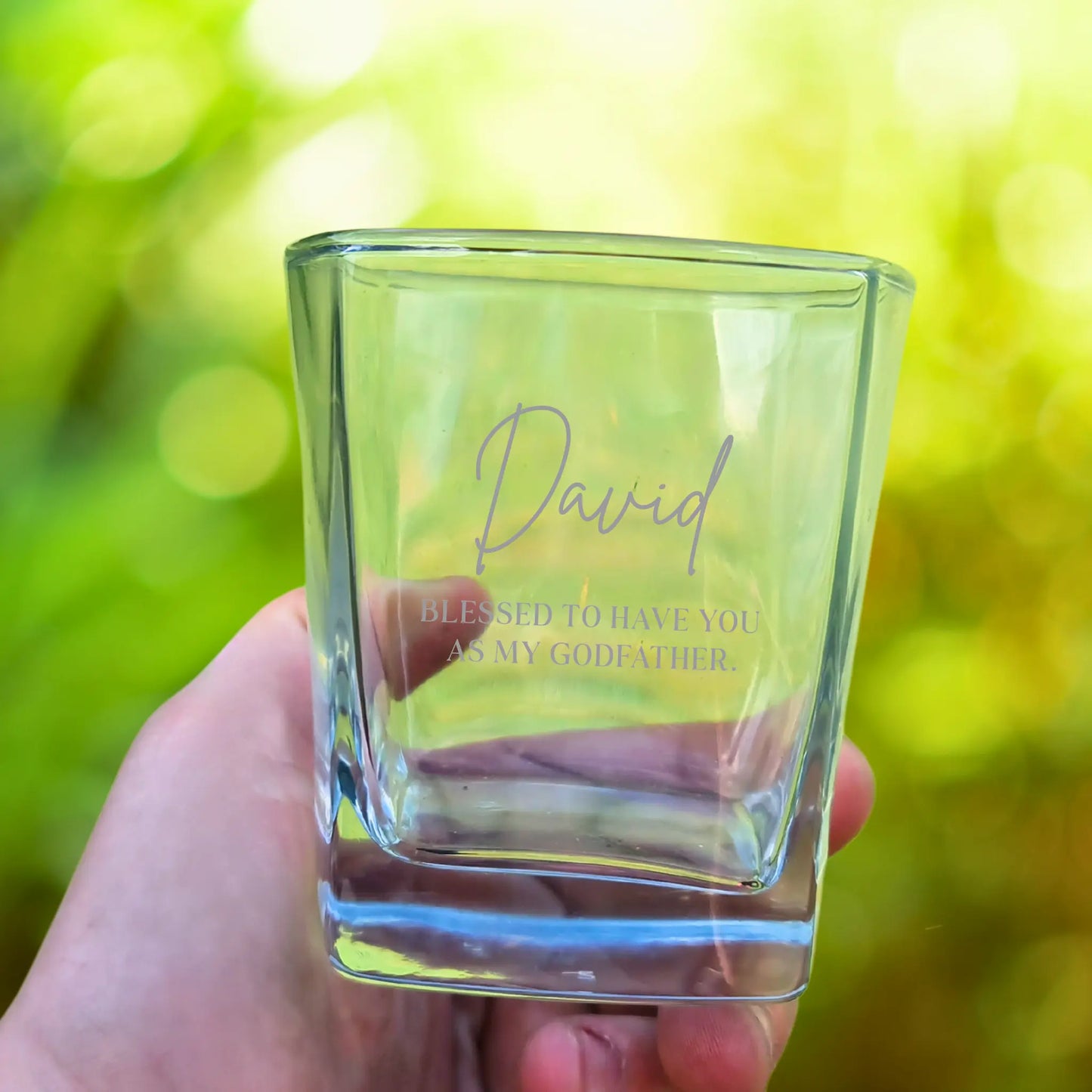 Personalised Laser-Etched Scotch Glass Evermore Gifts & Favours