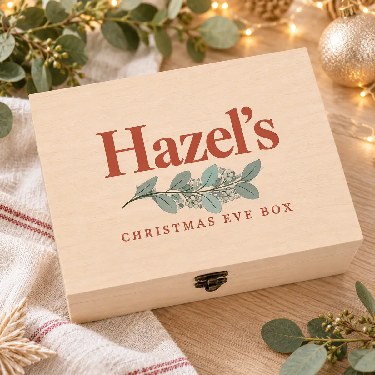 Hazel's Eucalyptus Christmas Eve Keepsake Box