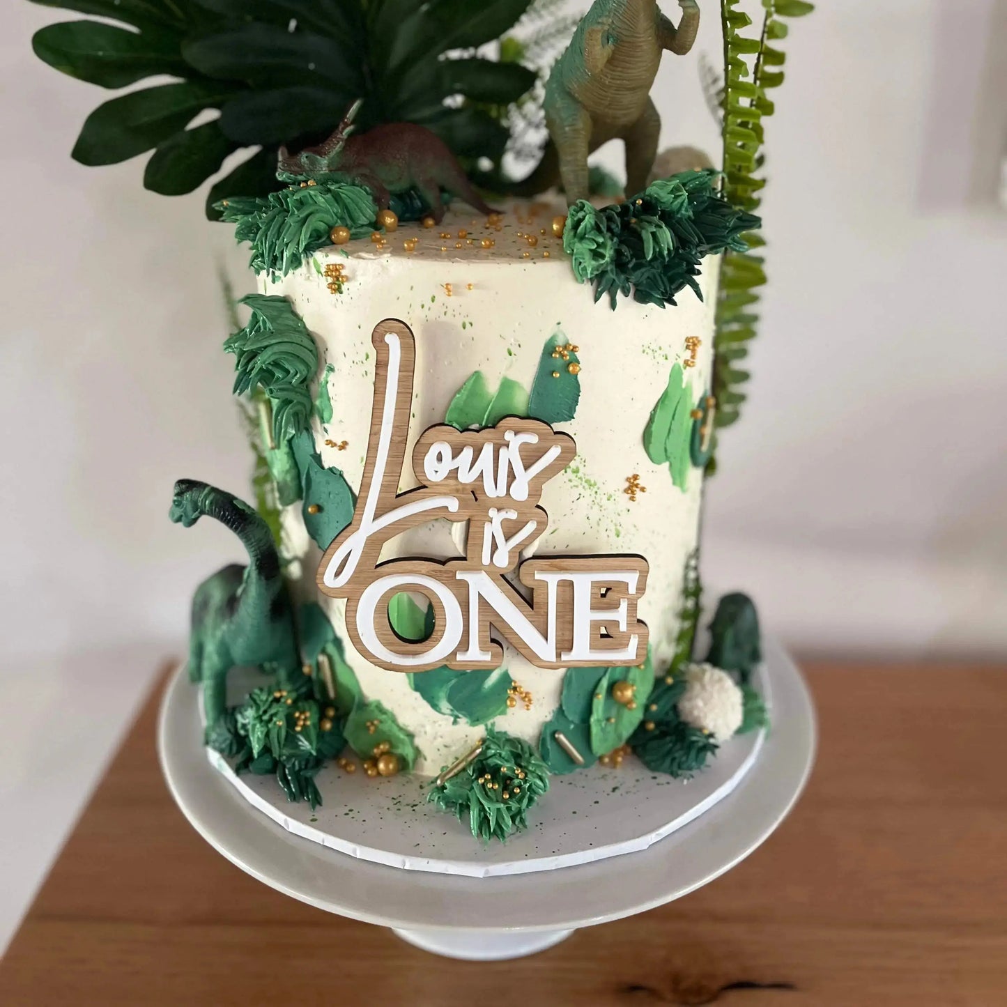 One Birthday Cake Topper – Custom Double Layer Acrylic Design Evermore Gifts & Favours