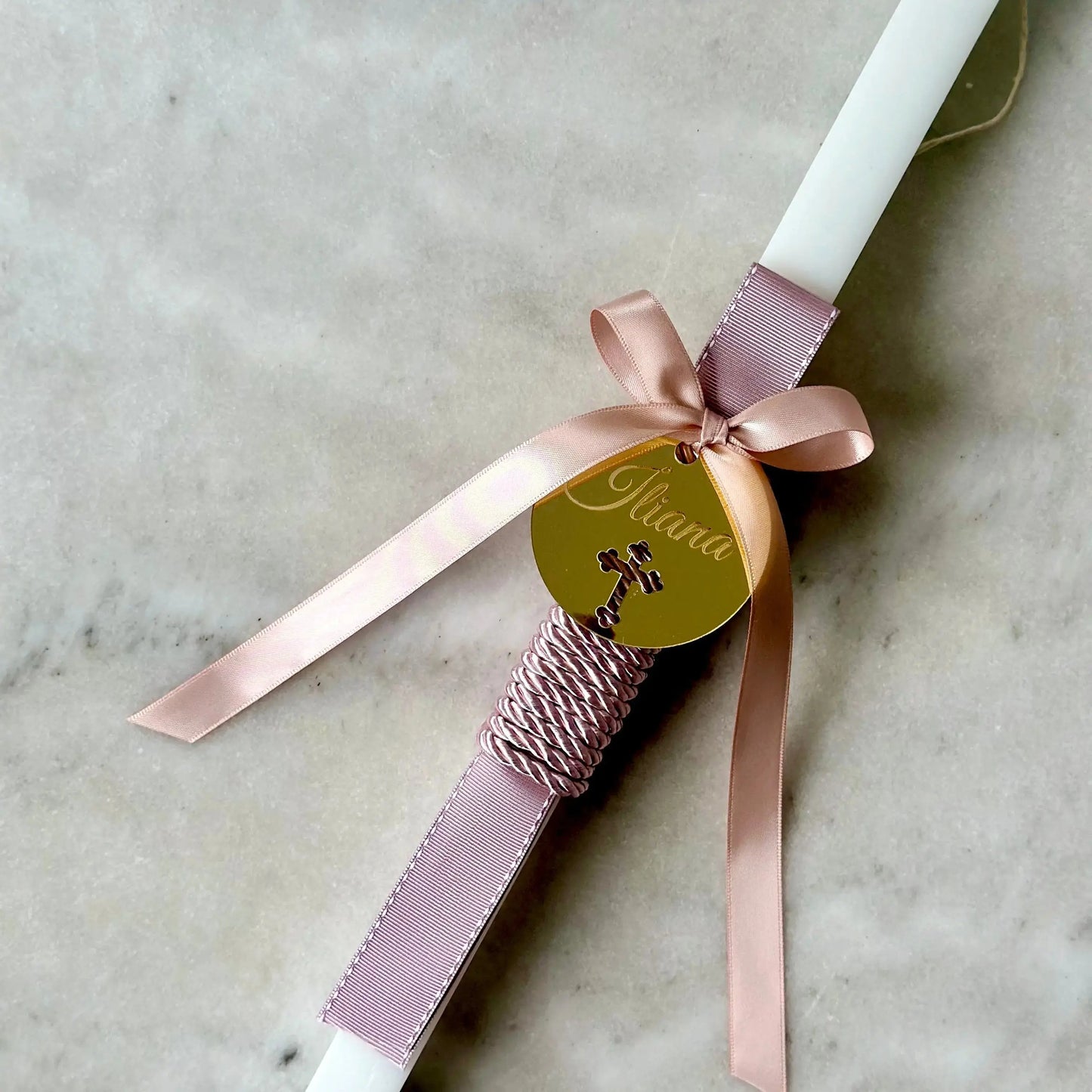 Confirmation Candle Tags – Elegant Acrylic or Timber Tag for Favours – 100mm Evermore Gifts & Favours
