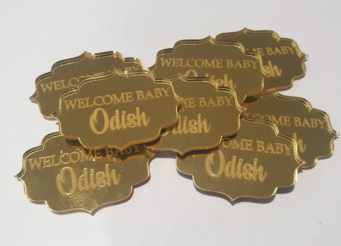 Baby Event Favour Tags – Laser Cut or Printed Tags for Christening or Baby Shower Evermore Gifts & Favours
