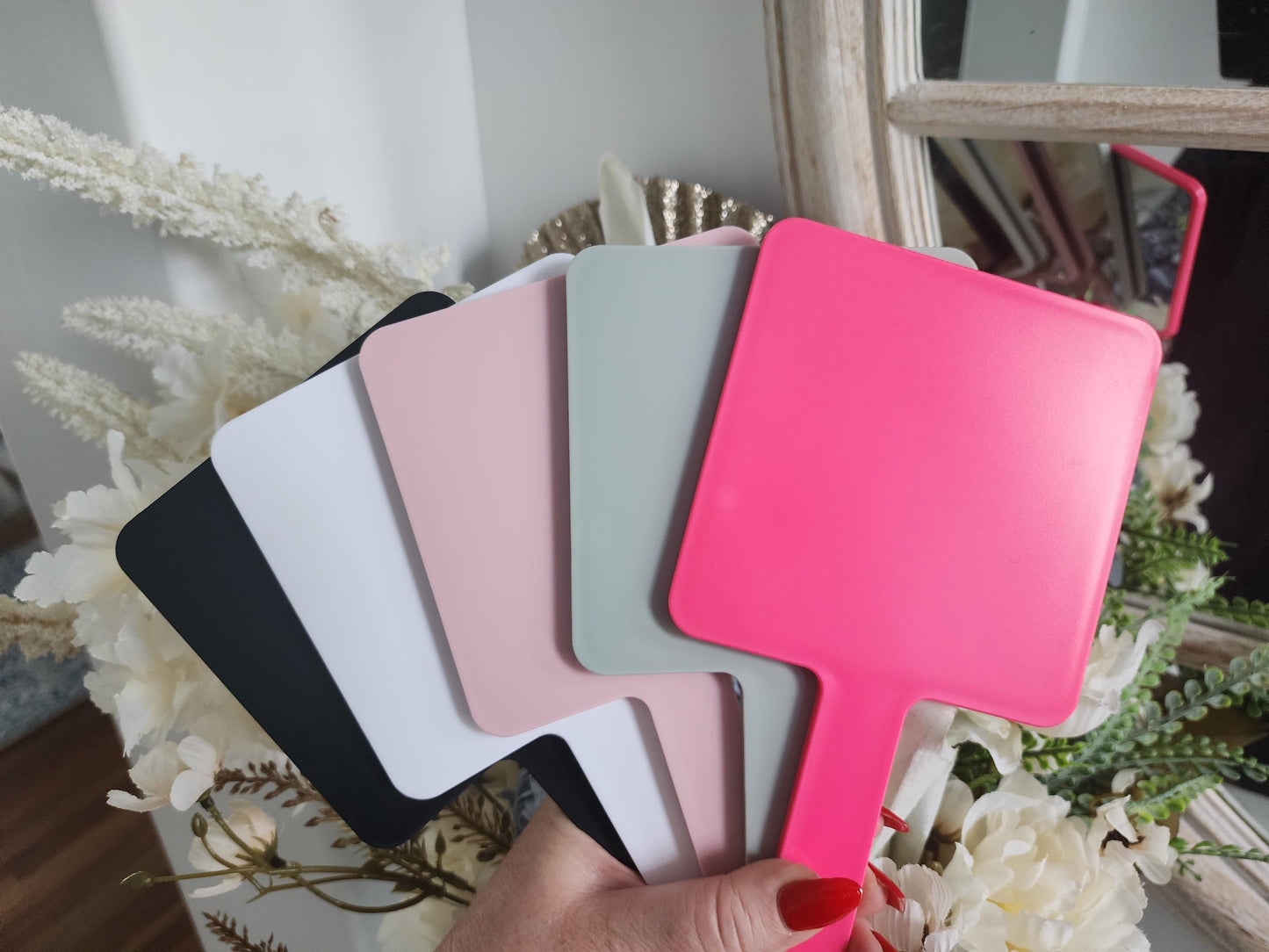 Custom Handheld Mirror with Business Logo – UV Printed – Perfect Favours