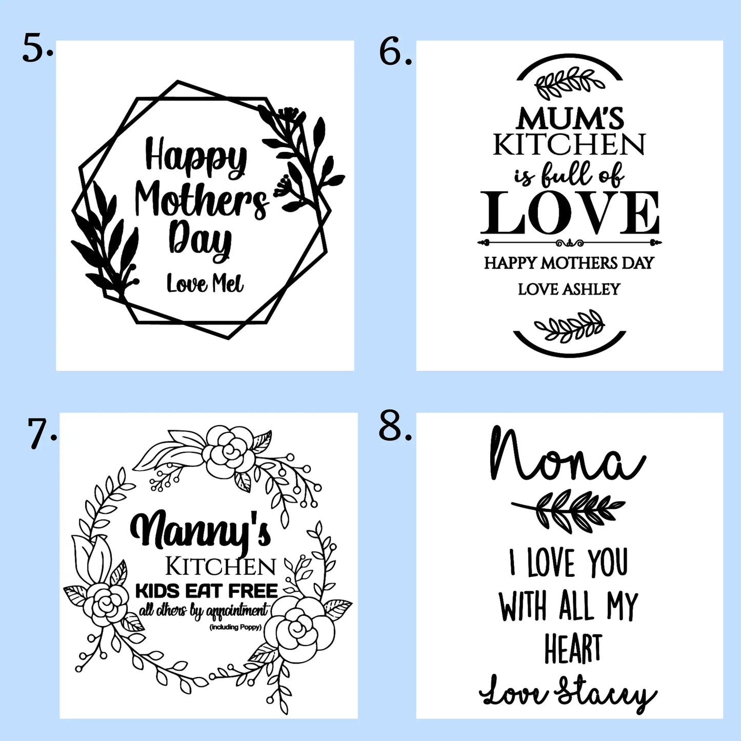 Custom Recipe Serving Board – Laser Engraved Family Keepsake Evermore Gifts & Favours