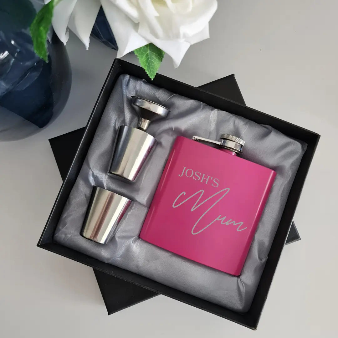 Personalised Flask Set – Custom Engraved Gift for Him/Her Evermore Gifts & Favours