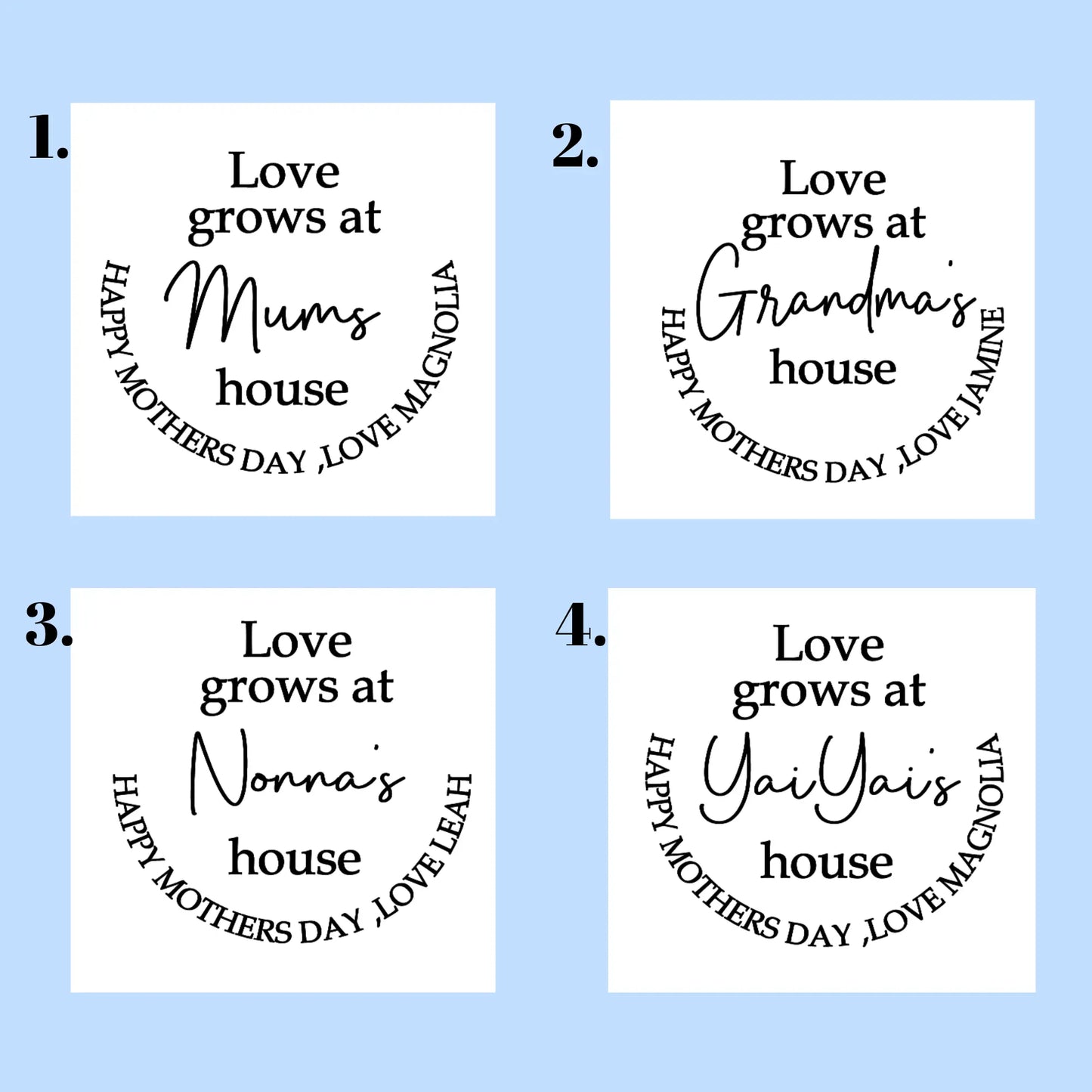 Mother’s Day Acrylic Planter Stick – Personalised Pot Decoration Evermore Gifts & Favours