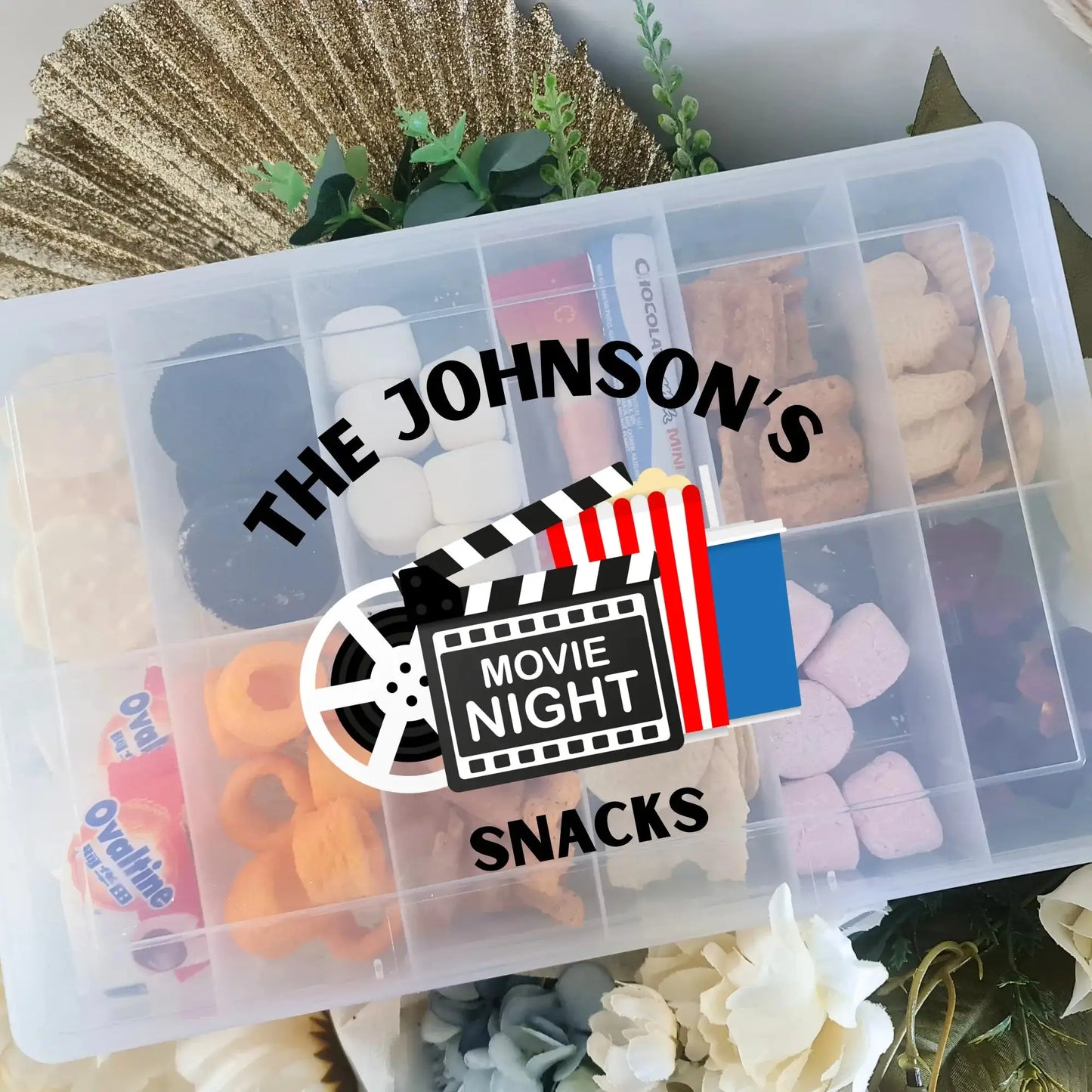 Personalised Snack Box 12 Compartments | Kids Snack Box Evermore Gifts & Favours
