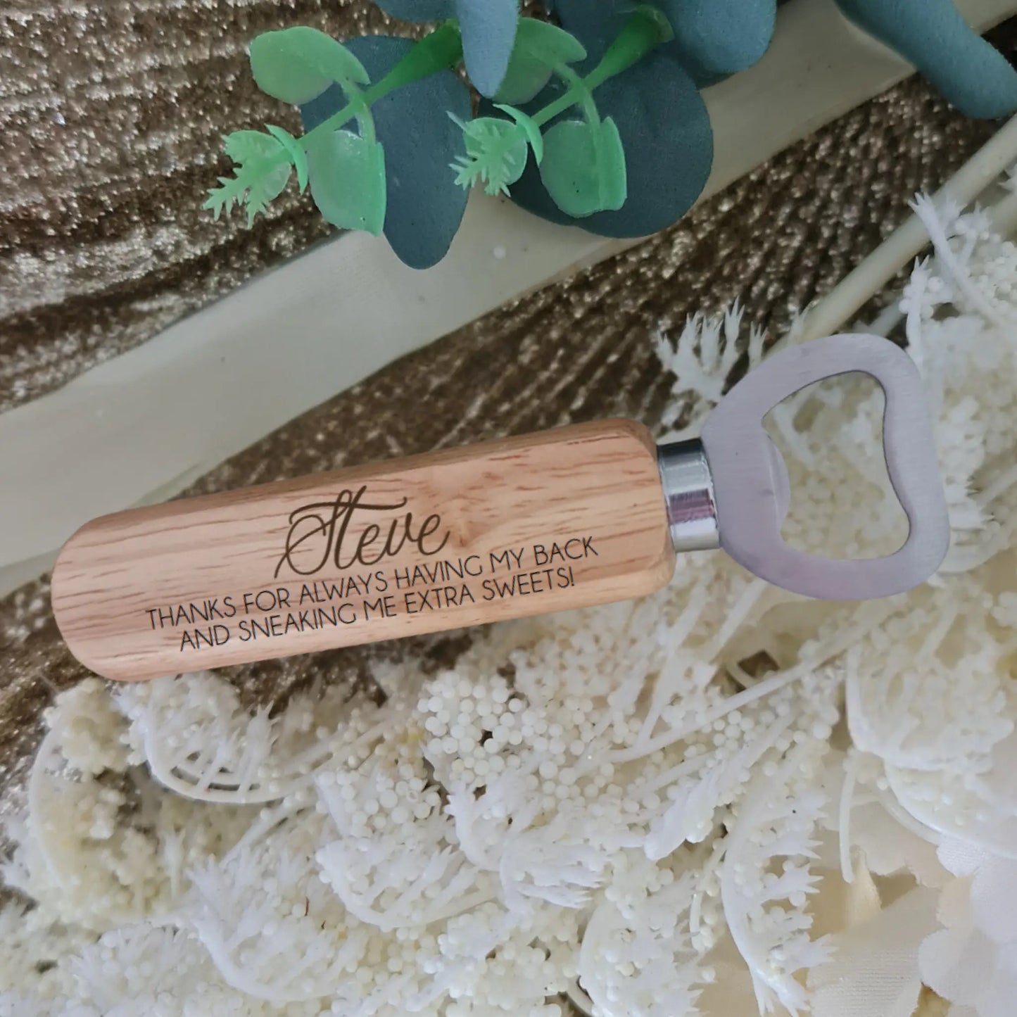 Personalised Godparent Bottle Opener Evermore Gifts & Favours