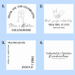 Wedding Date Coaster – Minimal Custom Design Keepsake