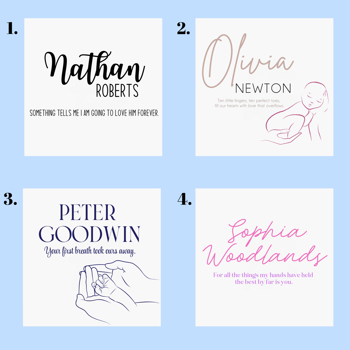 Custom Baby Record Book – Personalised First Year Journal