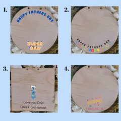 DIY Father’s Day Plaque – Personalised Craft Gift for Kids to Decorate