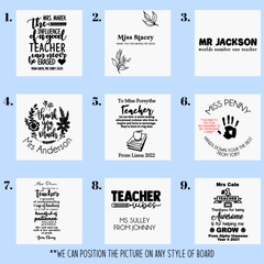 Engraved Teacher Serving Board – Personalised Appreciation Gift