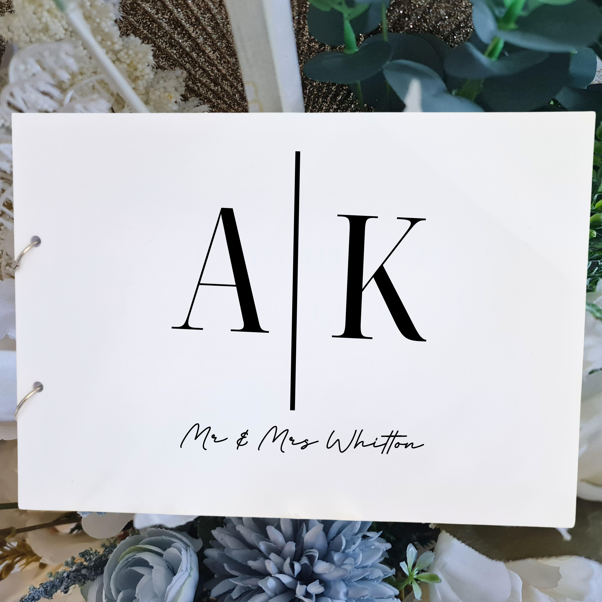 Mirror Acrylic Guest Book – Luxe Finish for Weddings or Events