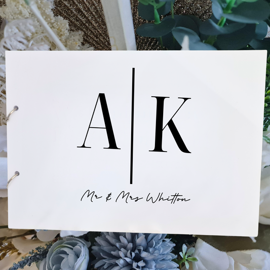 Mirror Acrylic Guest Book – Luxe Finish for Weddings or Events