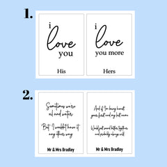 Engraved Vow Booklet Holders – Elegant Personalised Design