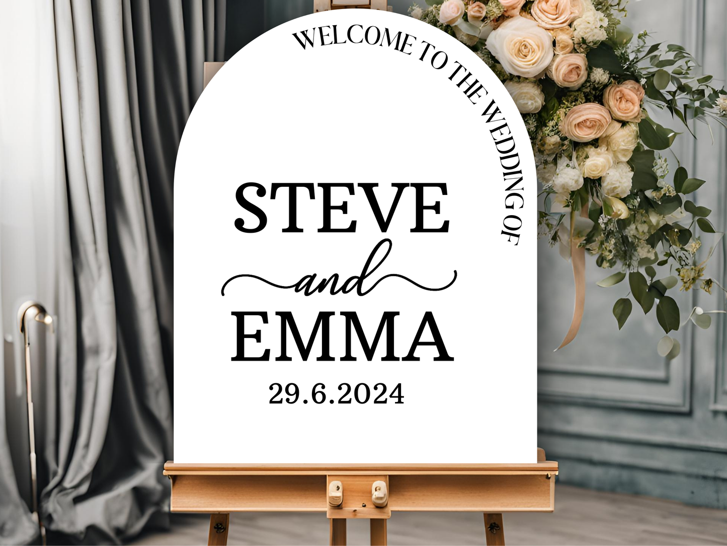 Welcome to the Wedding of Sign – Personalised for Your Big Day