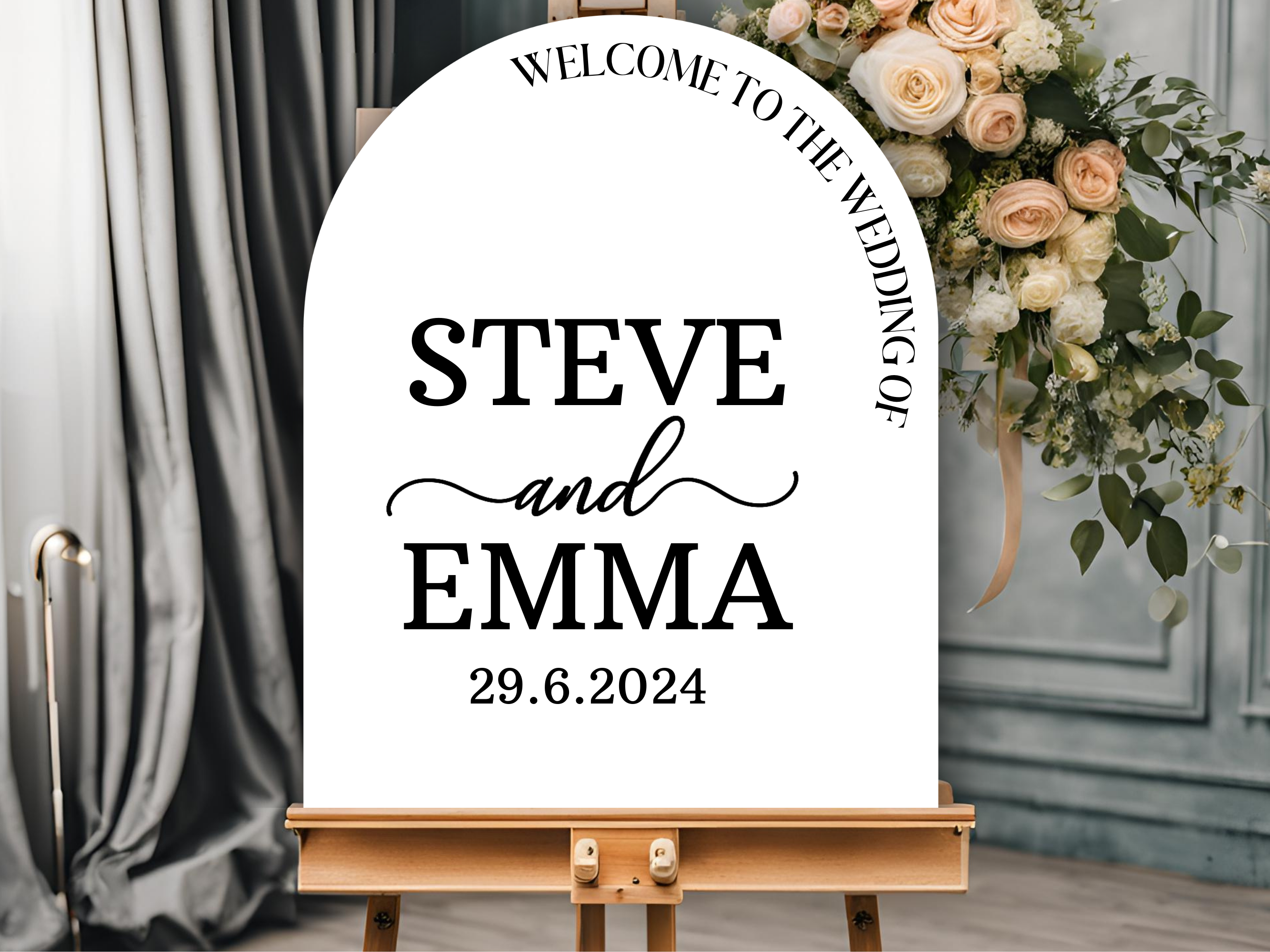 Welcome to the Wedding of Sign – Personalised for Your Big Day