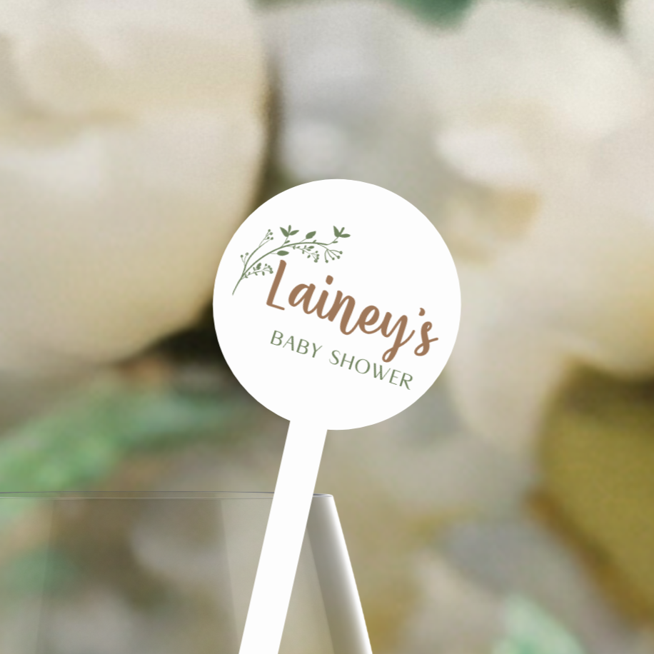 UV Printed Drink Stirrers – Personalised Acrylic Sizzle Sticks for Events