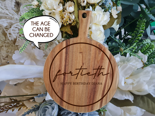 Family Name Serving Board – Personalised & Etched