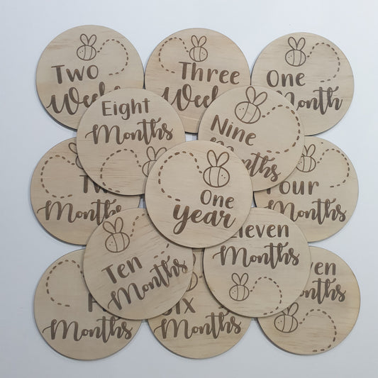 Newborn to 1 Year Milestone Disc Collection – Baby Keepsake Set