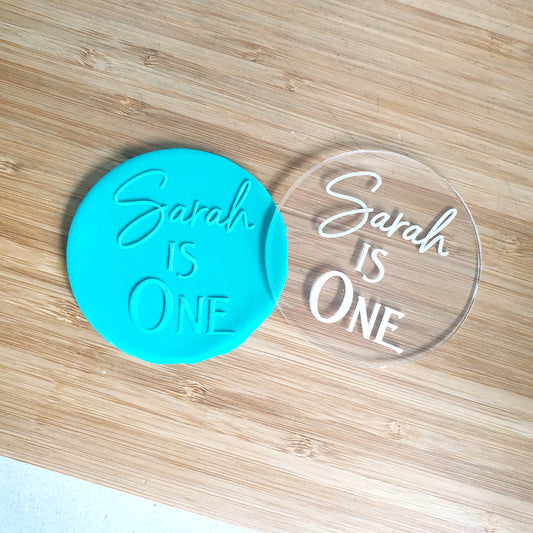 One Today Fondant Debosser – Cookie Stamp for First Birthday Parties and Baby Celebrations