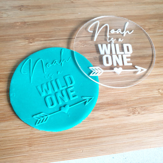 Wild One Fondant Debosser – Cookie Stamp for First Birthdays, Jungle Themes or Edible Party Favours
