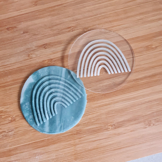 Rainbow Fondant Debosser – Custom Cookie Stamp for Birthday Parties, Pride Celebrations, and Colourful Events