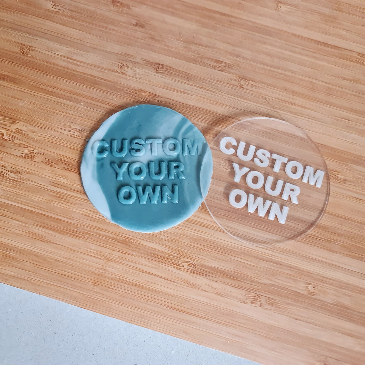 Custom Age & Name Fondant Stamp – Birthday Cookie Debosser for Personalised Cakes