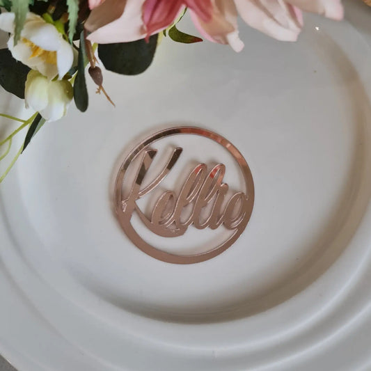 Minimalist Wedding Place Cards – Personalised Names in Clean Design Evermore Gifts & Favours