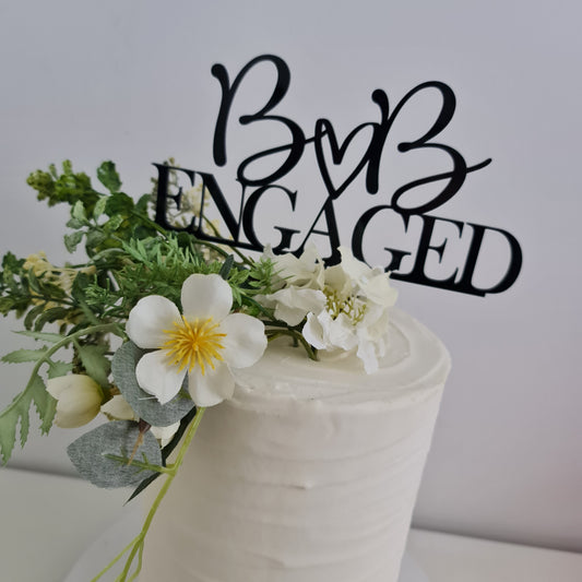 Custom Name Cake Topper – Perfect for Weddings or Engagements