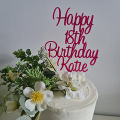 Eighteen Cake Topper – Formal or Fun 18th Birthday Topper