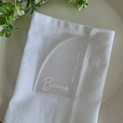 Personalised Acrylic Wedding Name Place Cards – Custom Guest Table Décor