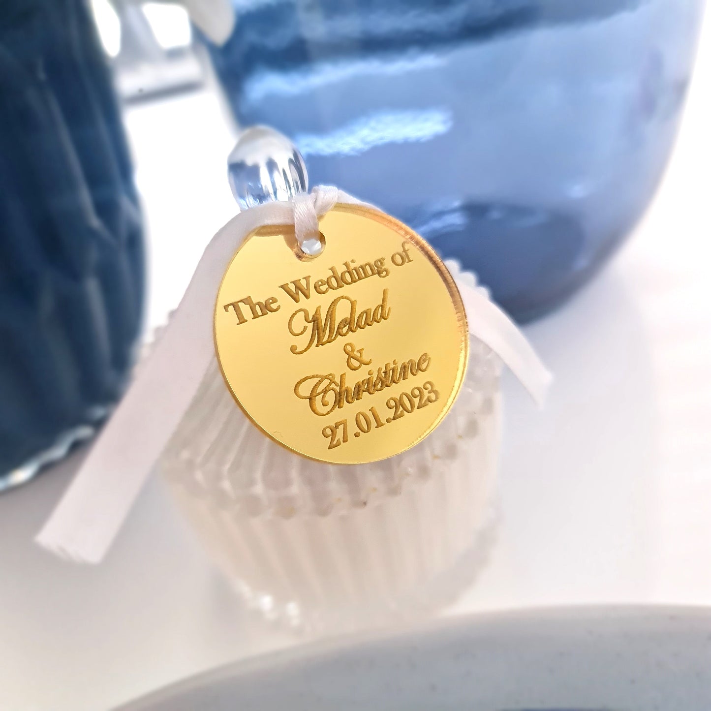Personalised Acrylic Bonbonniere Gift Tags – Custom Tags for Any Occasion
