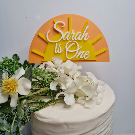 40th Birthday Cake Topper – Bold or Elegant Double Layer Design