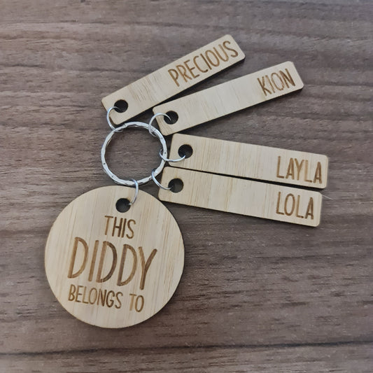 Personalised Laser Etched & UV Printed Key Rings