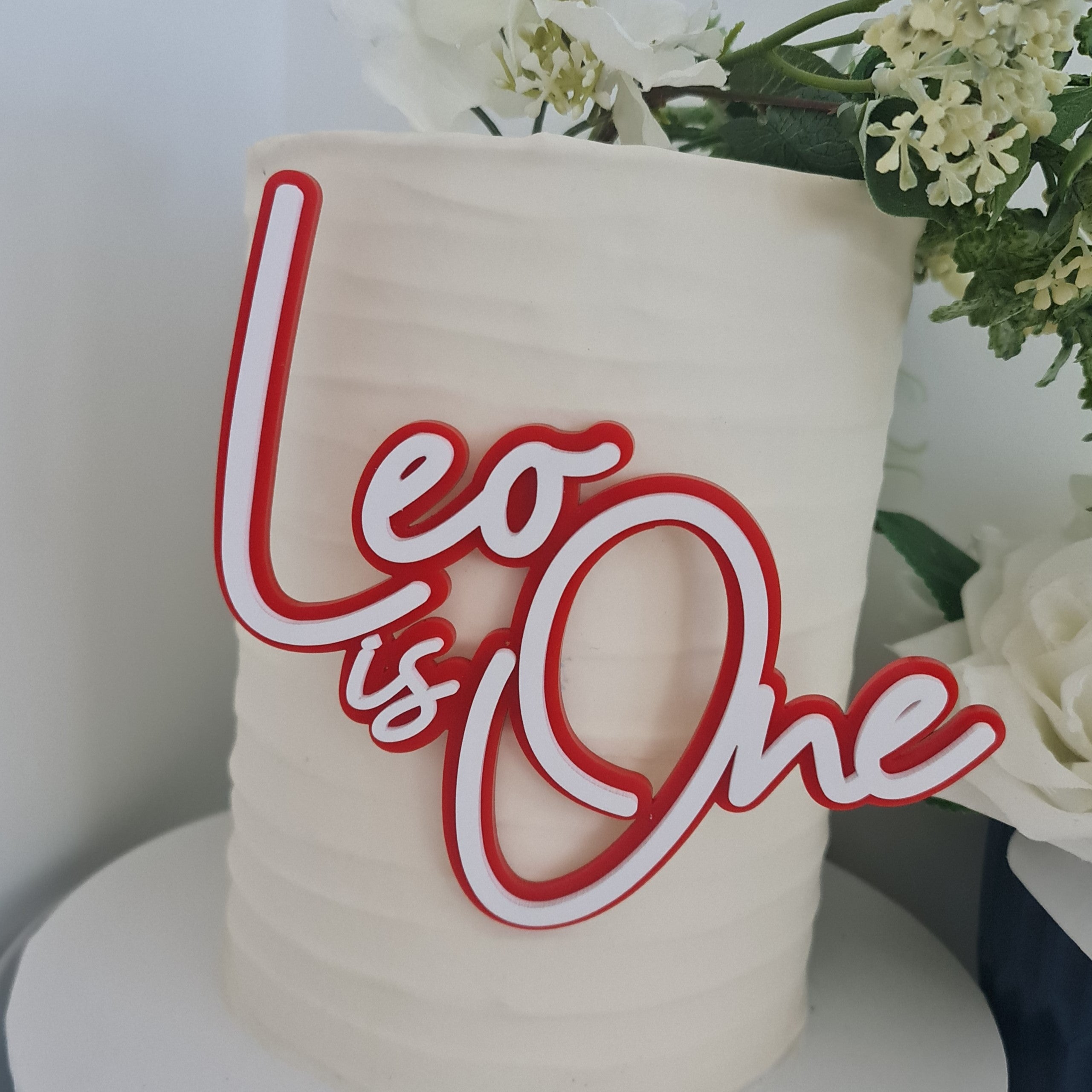 Double Layer Sweet 16 Cake Topper – Elegant Custom Topper