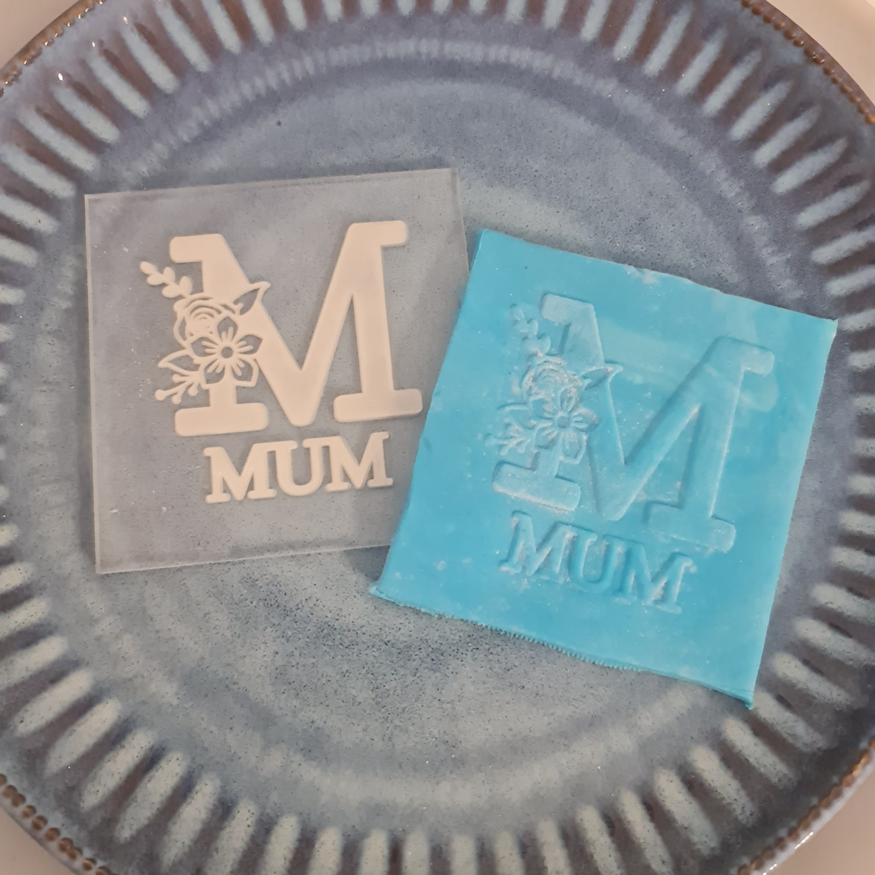 Happy Mother’s Day Fondant Stamp – Laser Engraved Debosser for Cookies, Cakes and Gifts – Perfect for Bakers or Kids