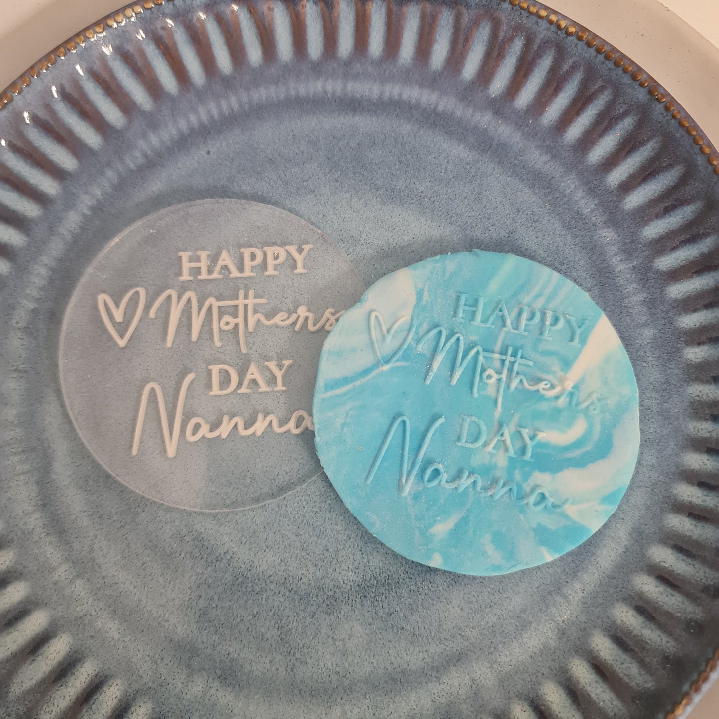 Engraved Fondant Debosser with Your Design – Personalised Cookie or Biscuit Stamp for Birthdays, Baby Showers or Events