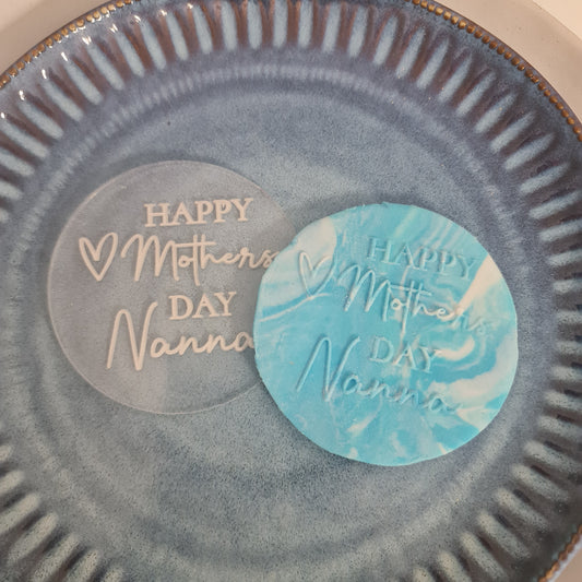 Engraved Fondant Debosser with Your Design – Personalised Cookie or Biscuit Stamp for Birthdays, Baby Showers or Events