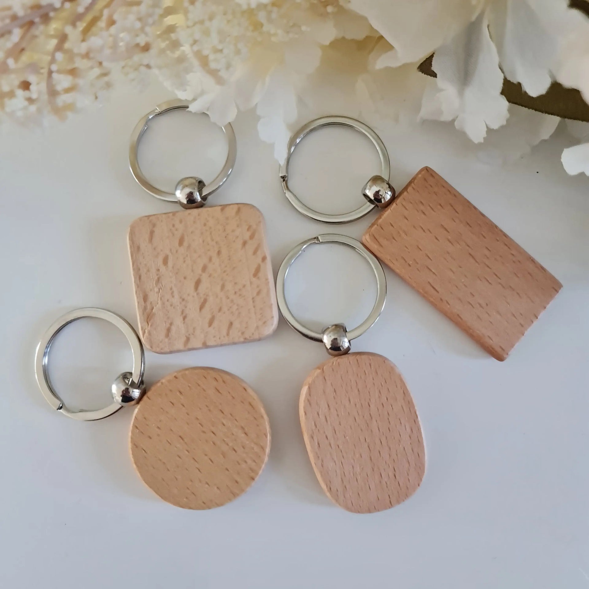 Personalised Timber Photo Keyring | Father’s Day Gift Evermore Gifts & Favours