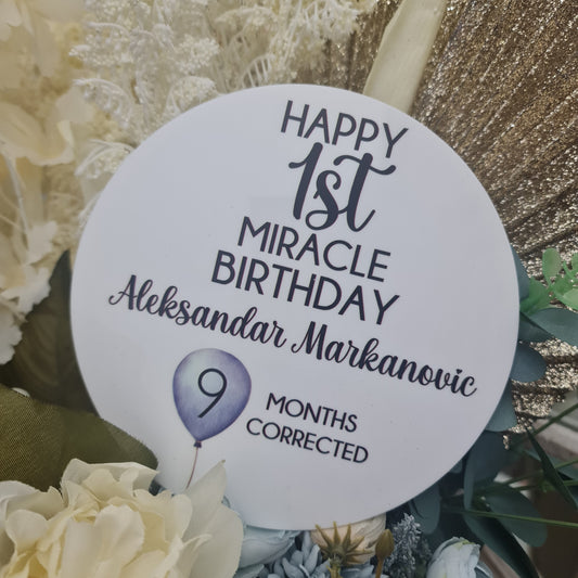 Personalised Happy Birthday Sign – Custom Name & Age Party Sign