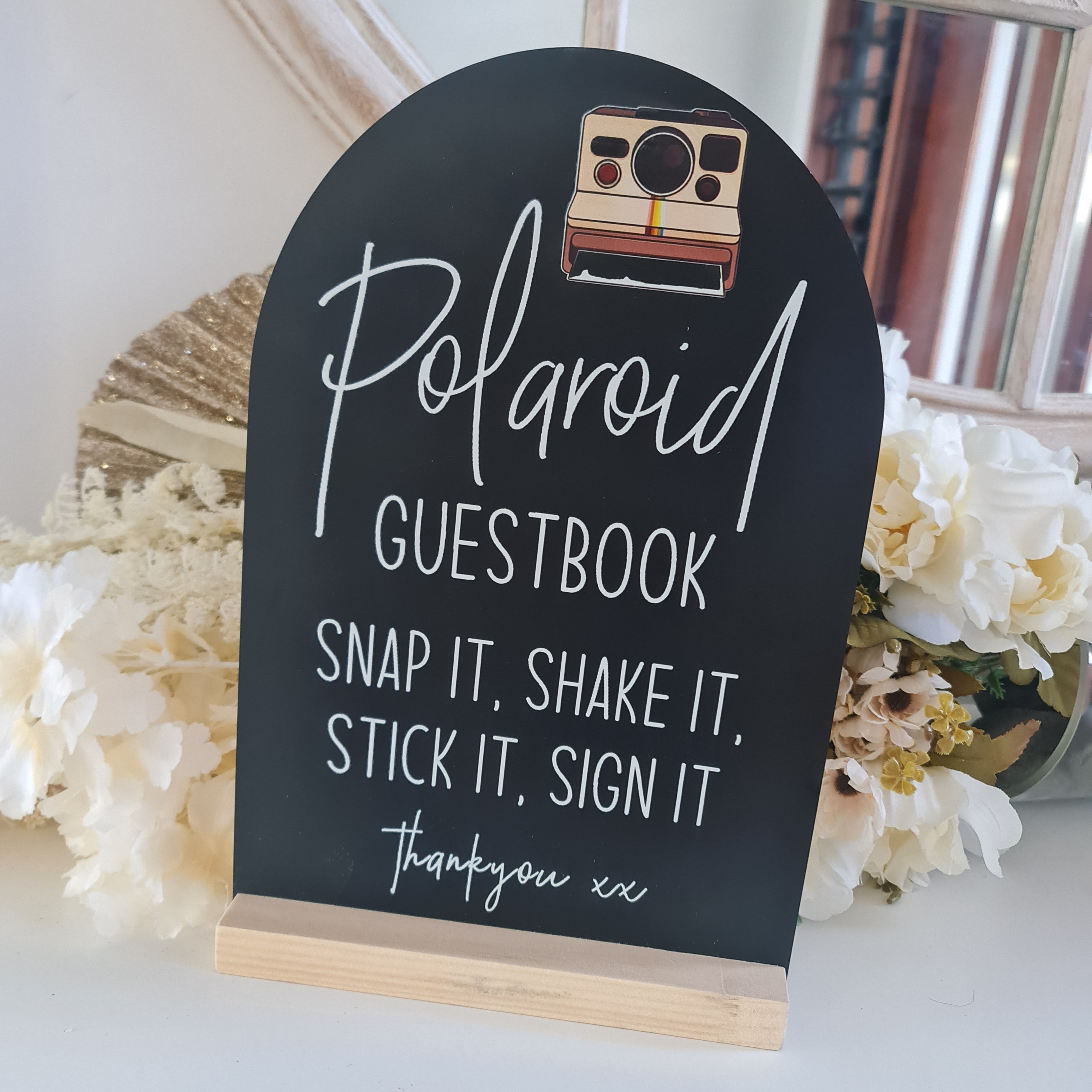 Personalised Wedding Guestbook – Custom Acrylic or Timber