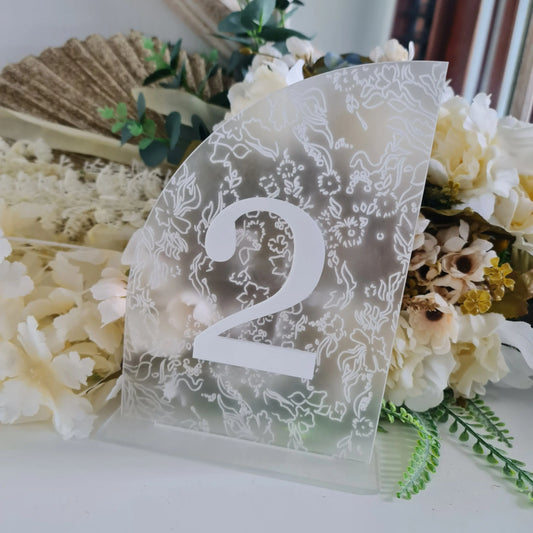 Custom Event Table Numbers – Personalised Acrylic or Wooden Options