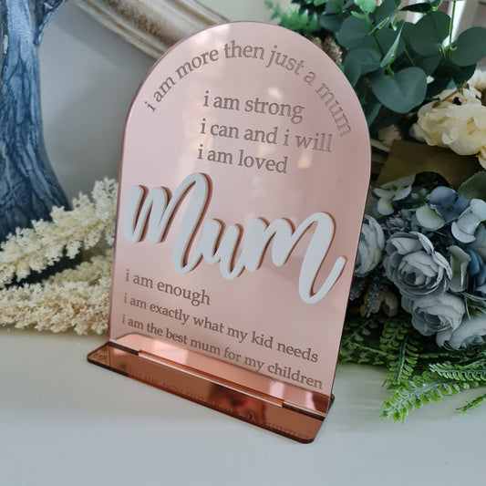 Personalised Acrylic Mother’s Affirmation Plaque