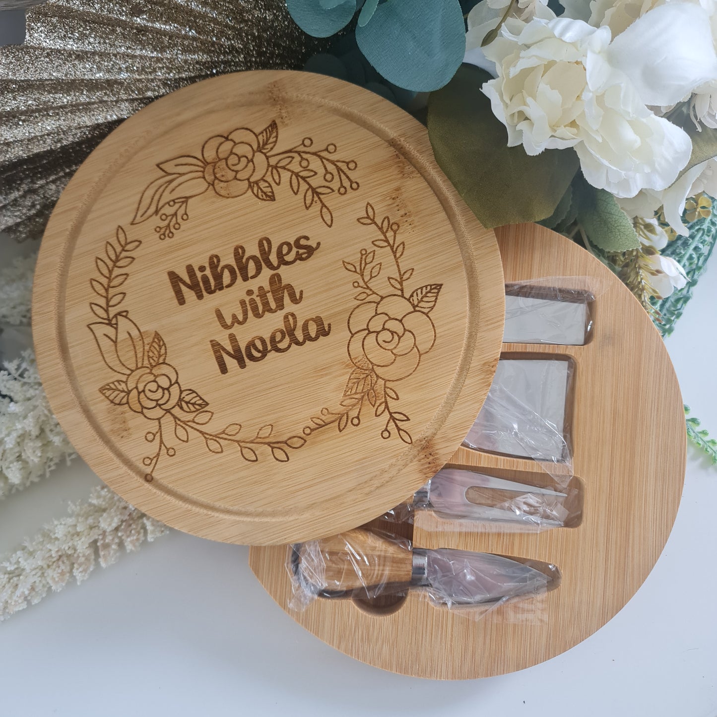 Personalised Laser Etched Serving Board – Custom Cheese & Grazing Platter