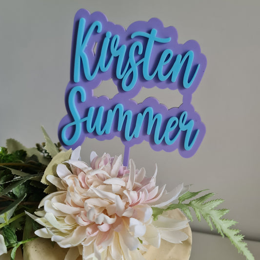 Five Birthday Cake Topper – Colourful & Durable Design